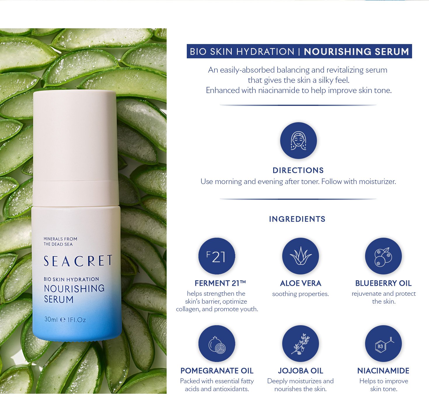 Seacret Bio Skin Hydration Nourishing Serum