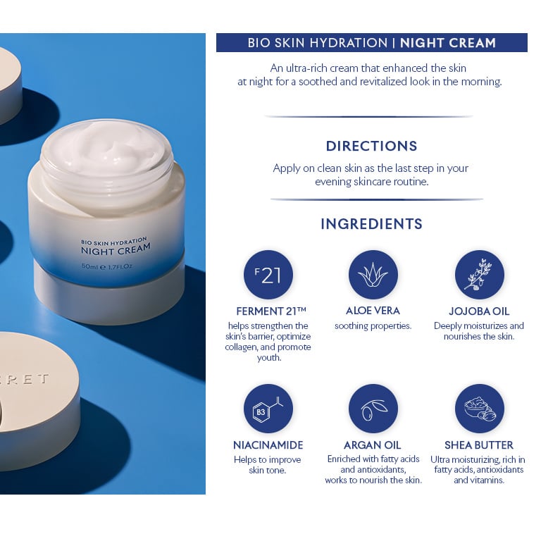 Bio Skin Hydration Night Cream Benefits