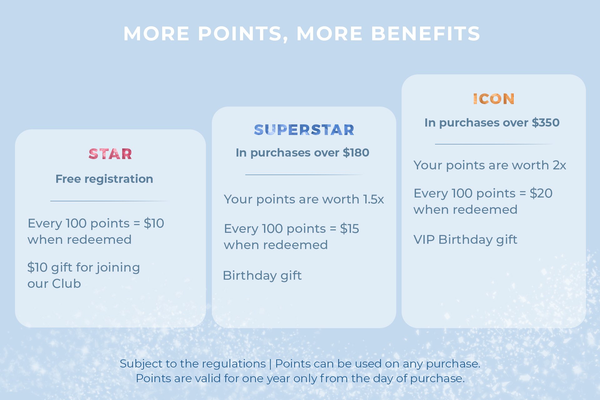 seacret club point system